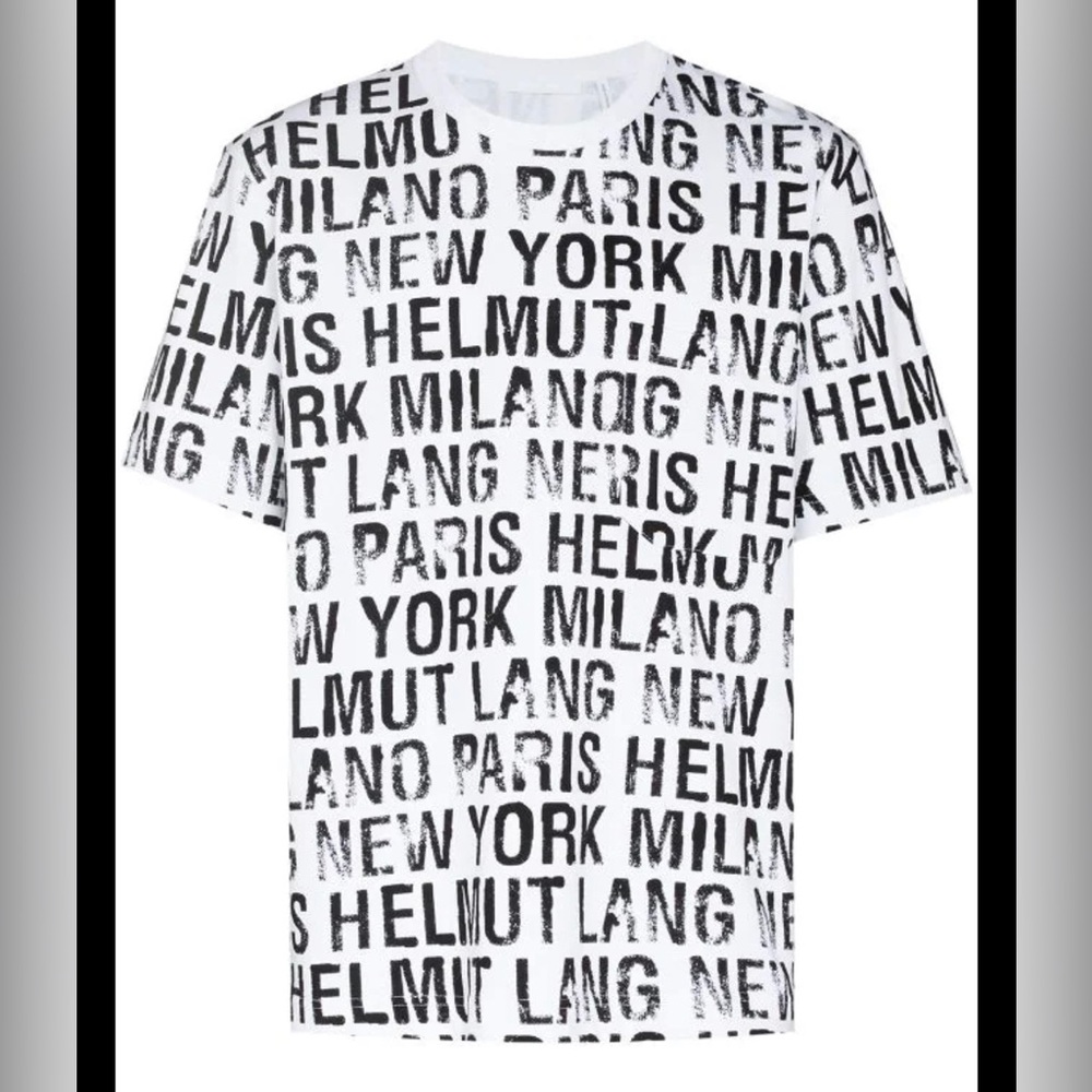 HELMUT LANG All-Over logo cotton T-Shirt